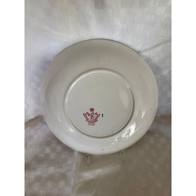 Raspberry Red Mid 19th Century Hand Painted Staffordshire Oversized Cup and Saucer For Sale - Image 8 of 17
