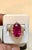 Pink 10 Carat Oval Cut Natural Pink Tourmaline 14 Karat Yellow Gold Ring For Sale - Image 8 of 18