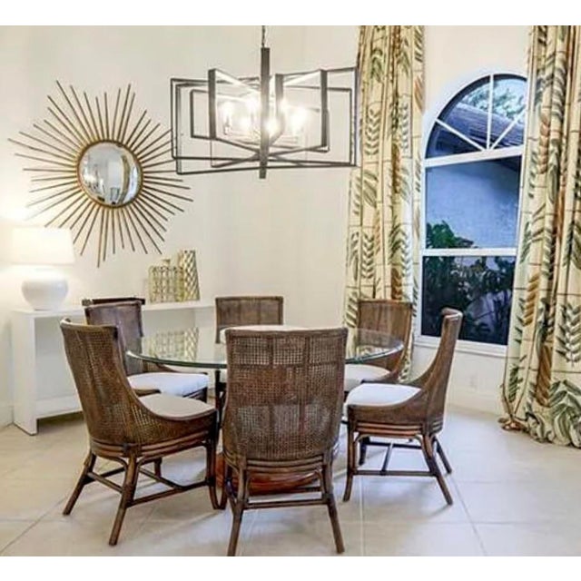 Metal Extra Large Sunburst Convex Mirror, 60" For Sale - Image 7 of 7
