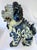 Early 21st Century 24" Nanking Blue White Porcelain Chinese Temple Guardian Lion Foo Dog Sheshi, Canonbury For Sale - Image 5 of 16