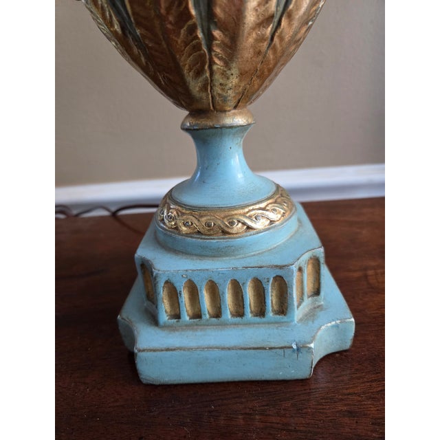 Mid 20th Century Vintage Neoclassical Urn Table Lamp For Sale - Image 5 of 9