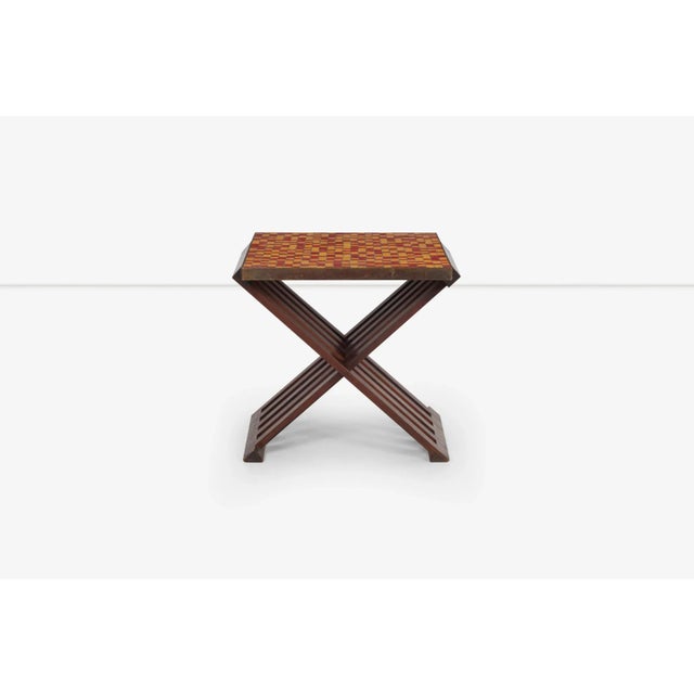Edward Wormley for Dunbar Occasional Table With Murano Mosaic Tiles For Sale - Image 4 of 12