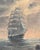 Vintage Original Clipper Ship Painting on Canvas Board For Sale - Image 4 of 11
