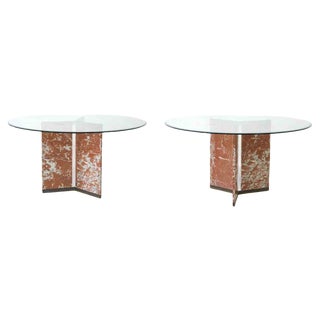Vintage Marble Coffee Tables, Italy, 1970s, Set of 2 For Sale