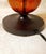 Vintage Pier 1 Amber Glass Pumpkin Table Lamp Art Nouveau Copper Shade Cozy 60s 70s Retro Autumn Whimsy Decor Nostalgic Fall Lighting For Sale - Image 11 of 14