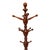 An antique mahogany stick and ball coat rack, dating to approximately 1920. This hall tree features a finely turned...