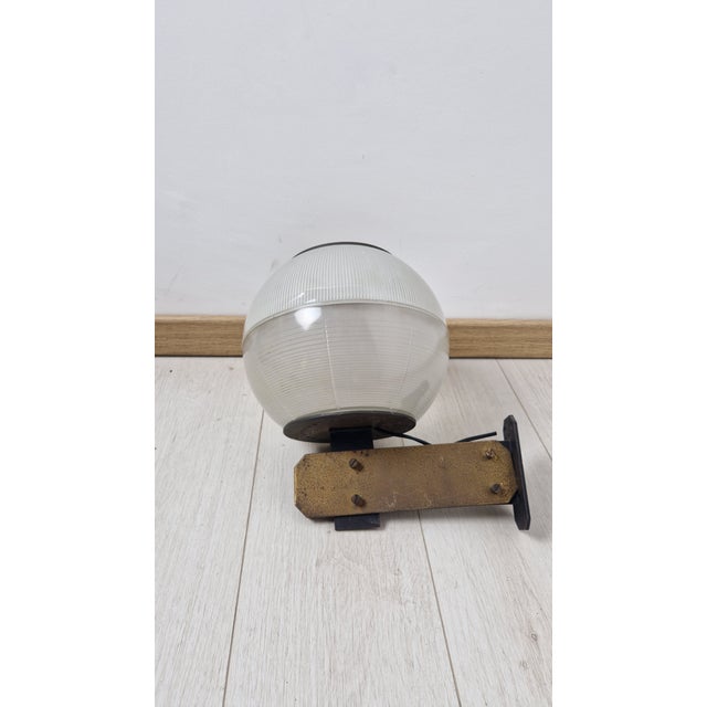 Feltre Brass Wall Lamps with Fresnel Glass for Greco, 1950s, Set of 2 For Sale - Image 17 of 18