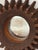 Antique Petite Scale Wooden Cog Mirror / Rustic Petite Scale Sunburst Mirror - Early 20th Century (Attributed) For Sale - Image 16 of 16