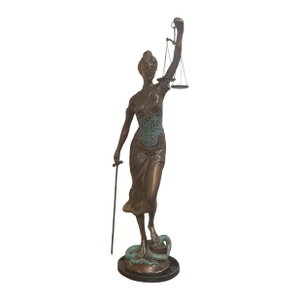 3’ Tall Bronzed Statue of Lady Justice