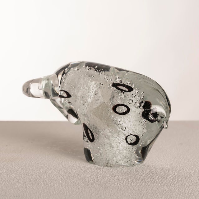 Murano Glass Bull Sculpture, Italy, 1960s For Sale - Image 9 of 11