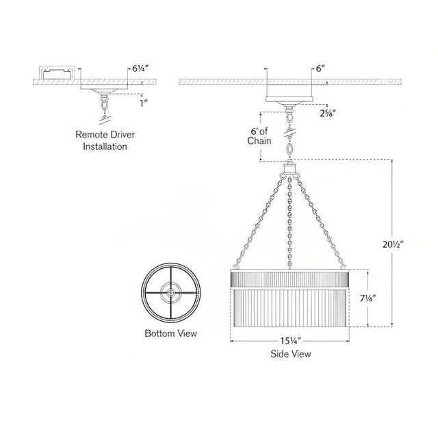 Visual Comfort Marie Flanigan for Visual Comfort Signature Menil Medium Chandelier in Bronze with Crystal Rods For Sale - Image 4 of 4