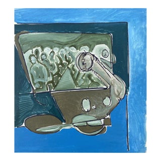 1960s Larry Connatser Modern Painting For Sale