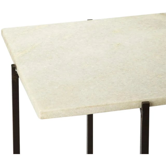 Modern Contemporary Square Modern Accent Table For Sale - Image 3 of 4