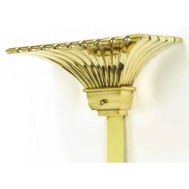 Chapman Lighting Brass Empire Style Wall Mounted Torchiere For Sale In Chicago - Image 6 of 8