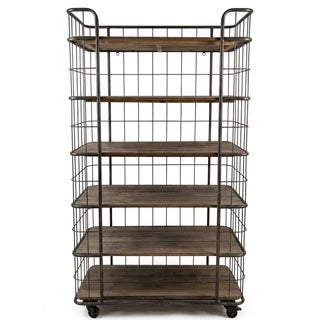 Vintage Bakers Rack From Restoration Hardware’s Retired Circa 1900s Collection For Sale