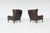 Brown Lounge Chairs in Brown Leather from Durlet, Belgium, 1960s, Set of 2 For Sale - Image 8 of 18