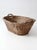 Antique French Country Wicker Laundry Basket With Wood Base For Sale - Image 9 of 15