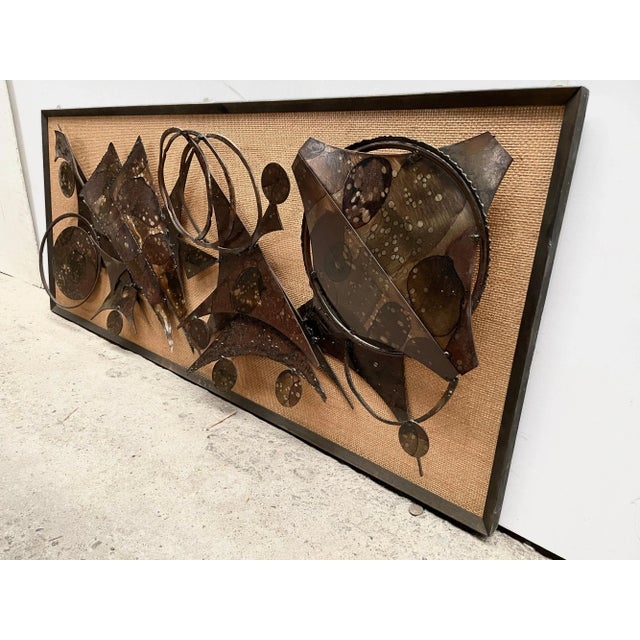 Light Yellow Brutalist Danish Wall Sculpture, 1970s For Sale - Image 8 of 9