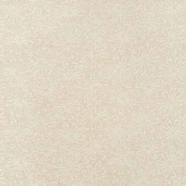 Sample - Schumacher Flower Chenille Fabric in Moonstone For Sale