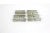 Charming set of eight silver plated art deco style geometric knife or chopstick rests. Some tarnish and patina. 2.5” long...