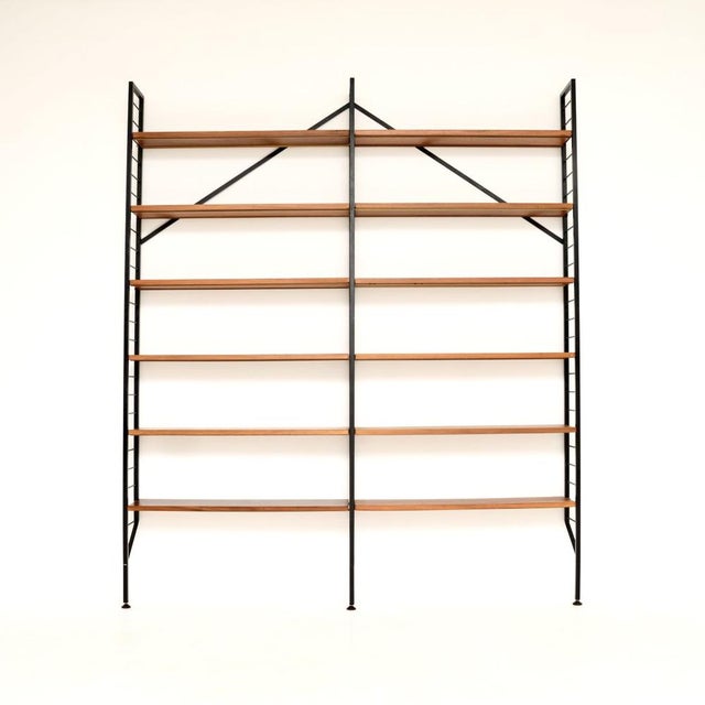 Vintage Teak Ladderax Bookcase Shelving from Staples Cricklewood, 1960 For Sale - Image 13 of 13