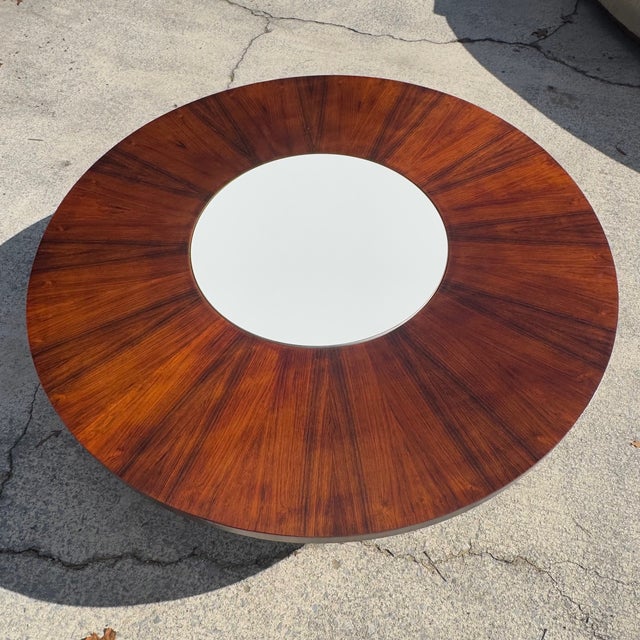 Thayer Coggin Large Rosewood Milo Baughman for Thayer Coggin Environment 70 Rotating Coffee Table For Sale - Image 4 of 12