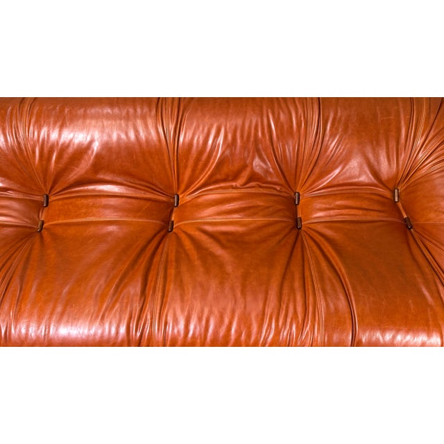 Restored Percival Lafer Mp-61 Leather and Rosewood Sofa For Sale - Image 10 of 11
