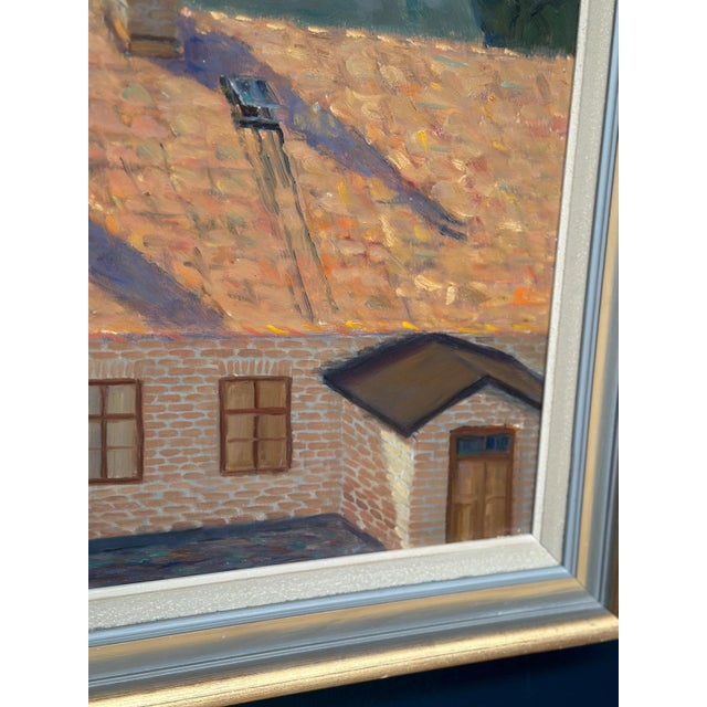 Wilhelm Matton, Cityscape, 1947, Oil on Panel, Framed For Sale - Image 9 of 18
