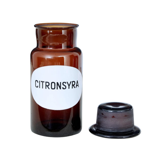 Swedish Apothecary Glass Jars, 1930s, Set of 4 For Sale - Image 3 of 8