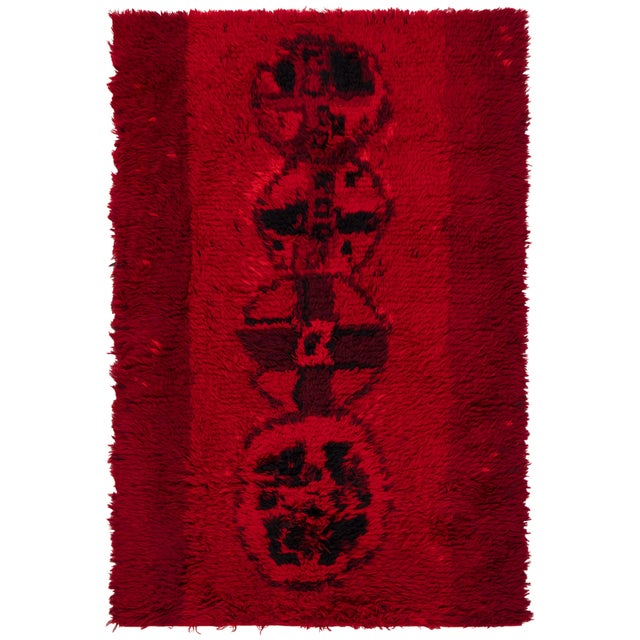 Swedish Rya Rug by Irja Mikkola Doris Leslie Blau Collection For Sale