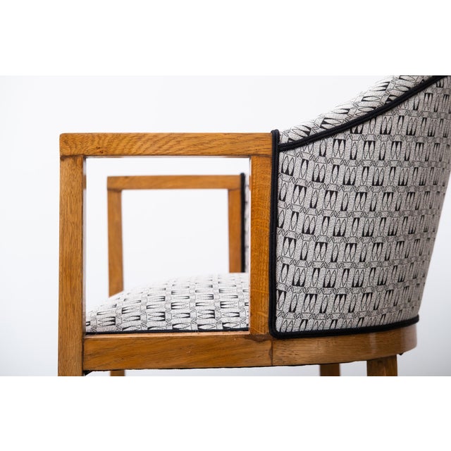 Secessionistic Armchair by Wilhelm Schmidt for Friedrich Otto Schmidt, Vienna, 1908, Set of 4 For Sale - Image 3 of 18