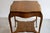 Wood Antique Victorian Oak Side Parlor Table With Lovely Legs and Unique Shape For Sale - Image 7 of 9