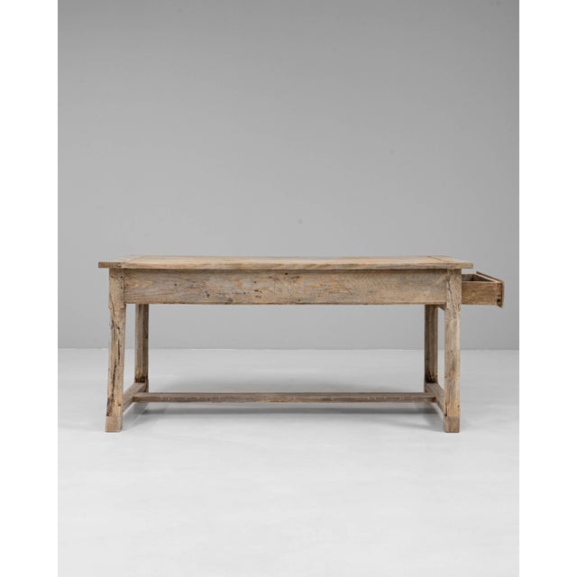 20th Century French Oak Trestle Dining Table For Sale - Image 17 of 18