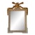 1960s Italian Hollywood Regency Carved Wood Gilt Wall Mirror With Neoclassical Crest For Sale