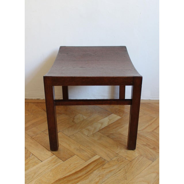 1960s Vintage Czechoslovak Wooden Saddle Stool, 1960s For Sale - Image 5 of 9