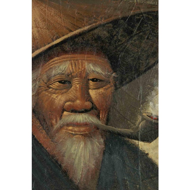 Man with pipe is an artwork realized by Buntoon Brothers in the 1970s. 24 x 19 cm ; 40 x 34 with frame. Hand signed in the...