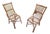 Chairs in Rattan and Wicker, 1960s, Set of 2 For Sale