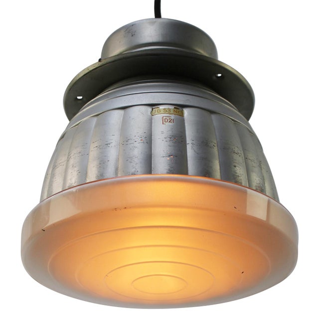 Zeiss ikon mercury mirror glass pendant by adolf meyer metal top 2 meter black cotton flex e27 / e26 this piece has an...