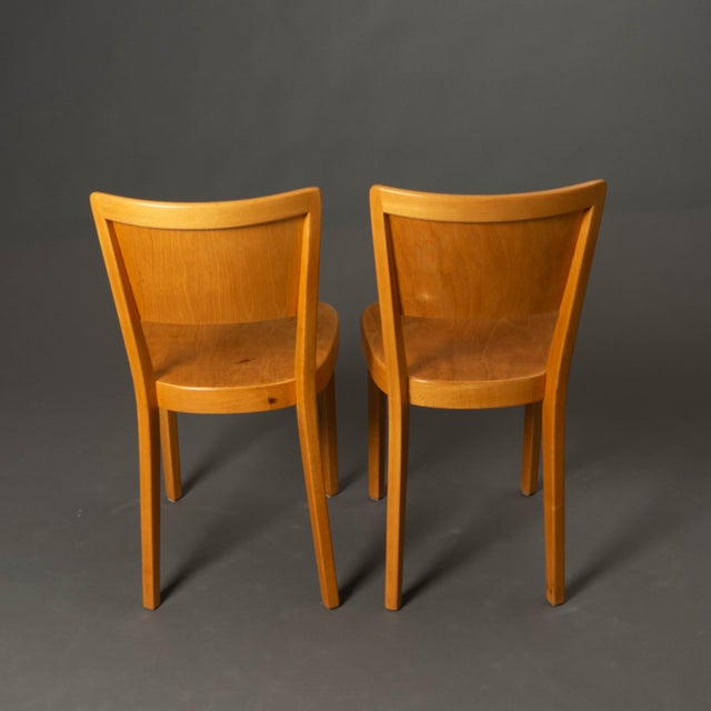 Chairs with Matching Table by Max Ernst Hafeli for Horgen-Glarus, 1920s, Set of 5 For Sale - Image 6 of 18