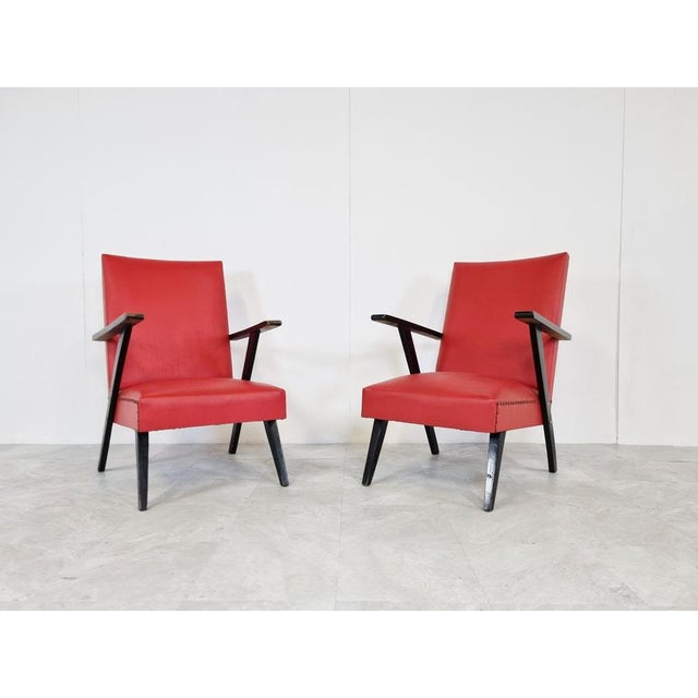 Vintage Armchairs, Belgium, 1960s, Set of 2 For Sale - Image 3 of 9