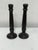 Late 20th Century Vintage Wood Candle Holders, Pair For Sale - Image 5 of 12
