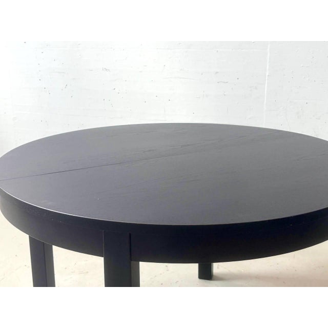 Bjursta Extendable Dining Table in Black-Brown from Ikea For Sale - Image 11 of 16