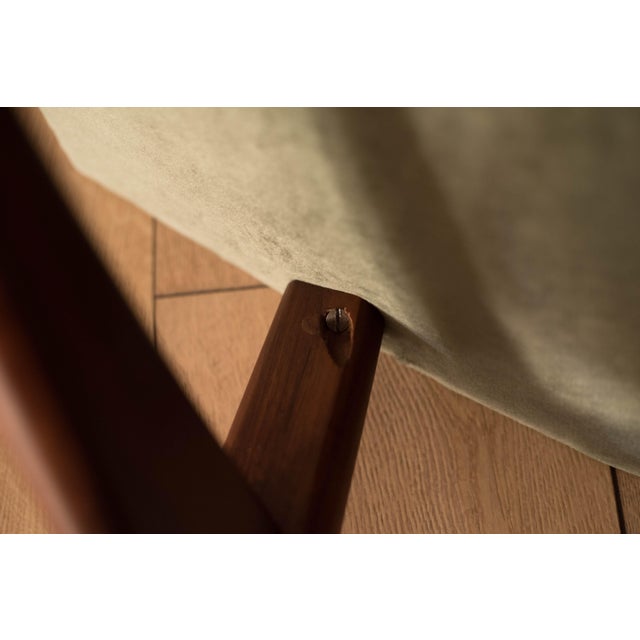 Vintage Sculptural Solid Walnut Tufted Slipper Lounge Chair by Adrian Pearsall For Sale - Image 13 of 13