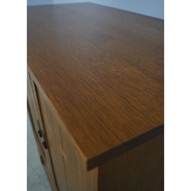 Brown Stickley Mission Oak Arts & Crafts Tv Cabinet For Sale - Image 8 of 18
