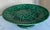 Green Majolica English Cake Plate For Sale - Image 4 of 7