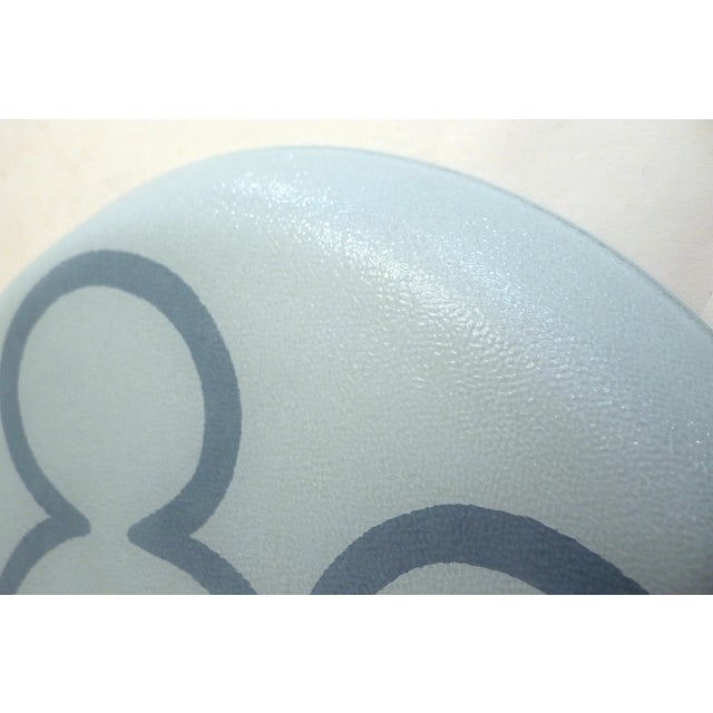 Black Large Vintage Mickey Mouse Glass Platter, 1980s For Sale - Image 8 of 9