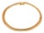 Vintage 14k Yellow Gold Flat Snake Chain Bracelet For Sale