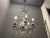Italian Silver Crystal Chandelier, 1940s For Sale - Image 3 of 17