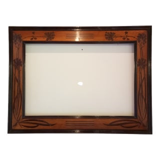 Austrian Viennese Secession Veneered Wood Frame, 1890s For Sale