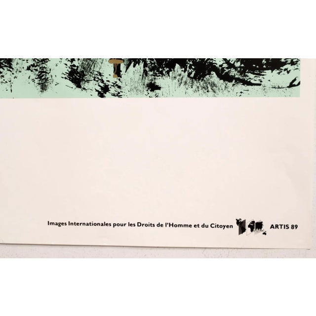 1989 Original Poster for Artis 89's Images Internationales Pour Les Droits De l'Homme Et Du Citoyen - Bicentennial (Bucan) For Sale - Image 6 of 7